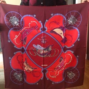 Hermés Silk Twill Springs Scarf